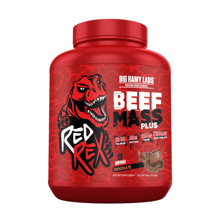 Big Ramy Labs Red Rex Beef Mass Plus, Chocolate, 6 LB - Big Ramy Labs Redrex