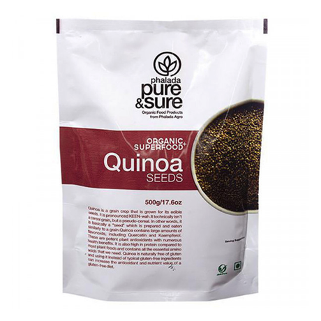 Pure & Sure Organic Quinoa Seeds, 500 Gm - Pure & Sure